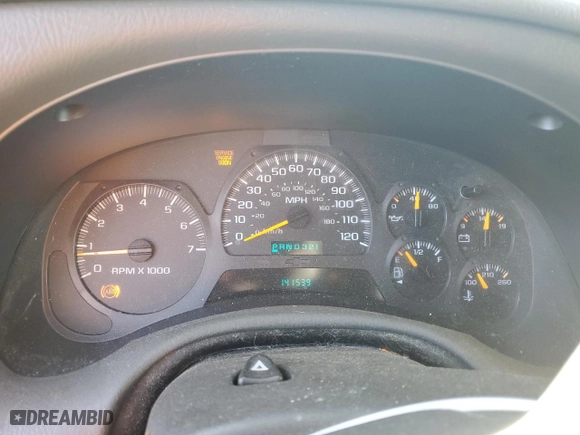 2003 Chevrolet TrailBlazer LT with VIN 1GNDT13S732354898, listed as a Copart auction lot 77457804 with 141,539 mi miles and Salvage Title. Bid and sale history available at carsss.com. Image 9.