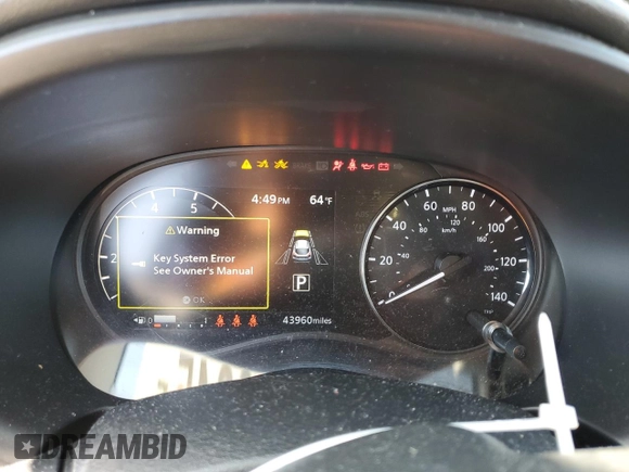 2021 Nissan Kicks SV with VIN 3N1CP5CV4ML493965, listed as a Copart auction lot 51389945 with 43,960 mi miles and Salvage Title. Bid and sale history available at DreamBid. Image 9.
