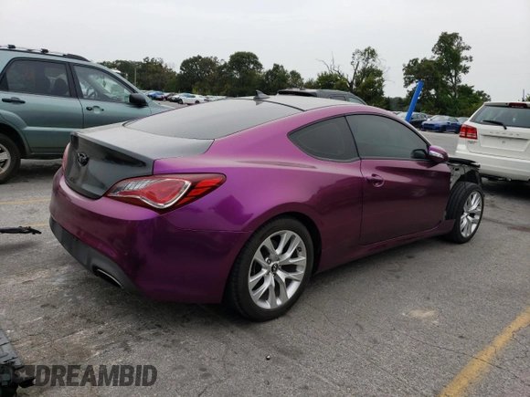 2015 Hyundai Genesis Coupe 3.8L Base with VIN KMHHT6KJ5FU130078, listed as a Copart auction lot 71293234 with 24,224 mi miles and Salvage title. Bid and sale history available at DreamBid. Image 3.