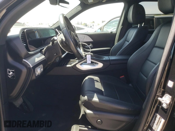 2021 Mercedes-Benz GLE 450 with VIN 4JGFB5KE9MA321329, listed as a Copart auction lot 55639335 with 47,069 mi miles and Salvage title. Bid and sale history available at DreamBid. Image 7.