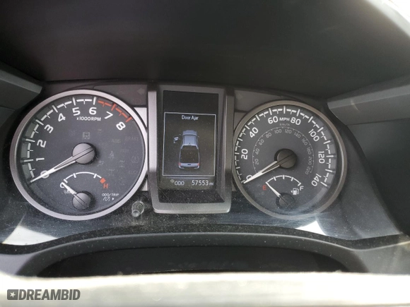 2021 Toyota Tacoma 4WD SR with VIN 3TMCZ5AN7MM371380, listed as a Copart auction lot 49846625 with 57,553 mi miles and Salvage Title. Bid and sale history available at carsss.com. Image 9.