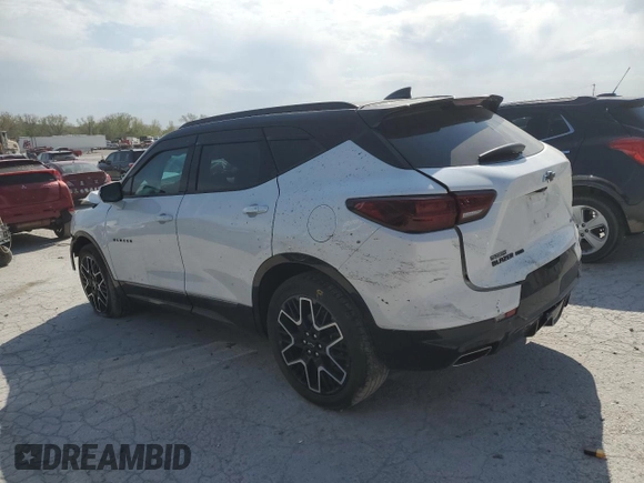 2023 Chevrolet Blazer RS with VIN 3GNKBKRS0PS200986, listed as a Copart auction lot 53560435 with 13,440 mi miles and Salvage title. Bid and sale history available at DreamBid. Image 2.