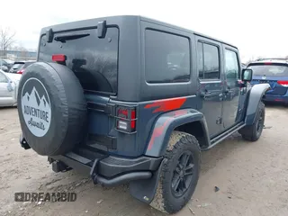 2017 Jeep Wrangler Unlimited Sahara with VIN 1C4BJWEG3HL569143, listed as a IAAI auction lot 41986188 with 27,495 mi miles. Bid and sale history available at carsss.com. Image 4.