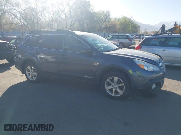 2014 Subaru Outback Premium with VIN 4S4BRCEC1E3314485, listed as a IAAI auction lot 41959386 with 185,594 mi miles and . Bid and sale history available at DreamBid. Image 1.