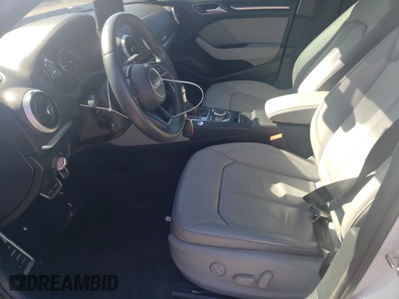 2018 Audi A3 Premium Plus with VIN WAUJ8GFF7J1018537, listed as a Copart auction lot 57245185 with 77,643 mi miles and Salvage title. Bid and sale history available at DreamBid. Image 7.