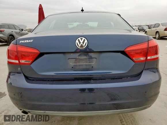 2013 Volkswagen Passat S с VIN 1VWAP7A32DC007583, выставлен на аукционе Copart как лот 46442615 с пробегом 137 210 миль миль и Списание • Salvage title. История ставок и продаж доступна на DreamBid. Изображение 6.