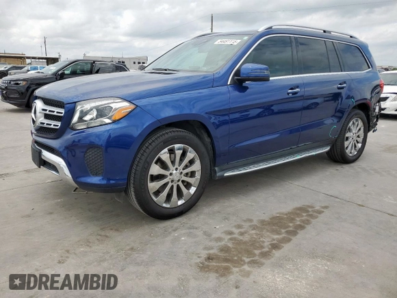 2017 Mercedes-Benz GLS 450 with VIN 4JGDF6EE8HA841136, listed as a Copart auction lot 54491115 with 99,340 mi miles and Salvage Title. Bid and sale history available at DreamBid. Image 1.