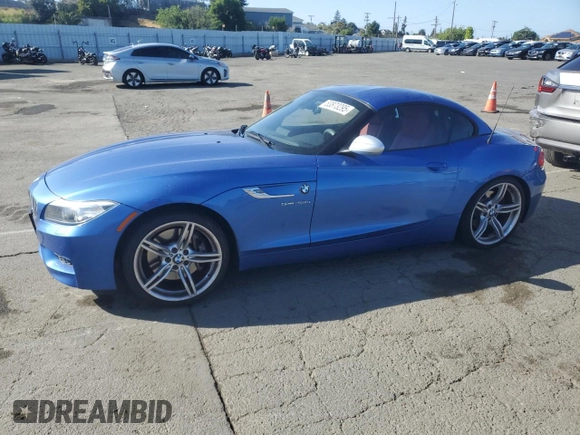 2016 BMW Z4 sDrive35is with VIN WBALM1C55GE634882, listed as a Copart auction lot 53873295 with 48,408 mi miles and Salvage title. Bid and sale history available at DreamBid. Image 1.