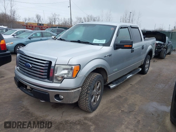 2011 Ford F-150 XLT with VIN 1FTFW1ET1BFC26629, listed as a IAAI auction lot 41748297 with 187,329 mi miles. Bid and sale history available at carsss.com. Image 17.