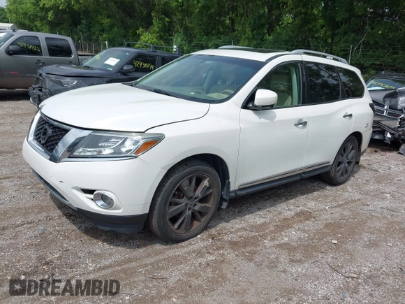 2014 Nissan Pathfinder S z VIN 5N1AR2MM4EC655234, wystawiony jako IAAI lot #42178826 z przebiegiem 152 346 mil mil oraz . Historia ofert i sprzedaży dostępna na DreamBid. Obrazek 2.