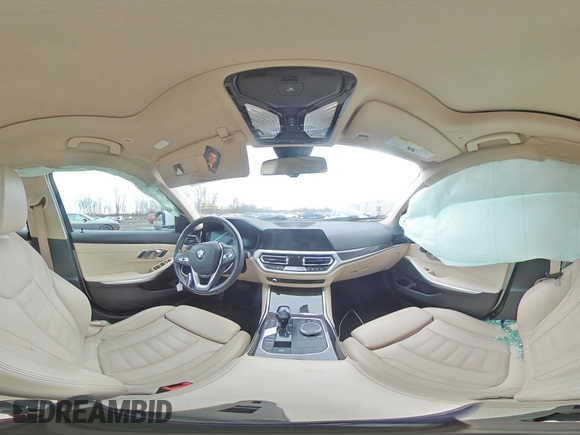 2019 BMW 3 Series 330i xDrive with VIN 3MW5R7J51K8A04840, listed as a Copart auction lot 85679214 with Not Provided miles and Non Repairable. Bid and sale history available at DreamBid. Image 12.