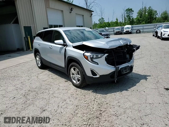 2020 GMC Terrain SLE with VIN 3GKALTEV1LL187312, listed as a Copart auction lot 59490985 with 40,359 mi miles and Salvage title. Bid and sale history available at DreamBid. Image 14.