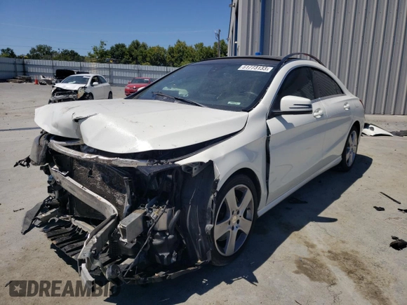 2017 Mercedes-Benz CLA with VIN WDDSJ4EB7HN434332, listed as a Copart auction lot 61773133 with 139,457 mi miles. Bid and sale history available at carsss.com. Image 1.