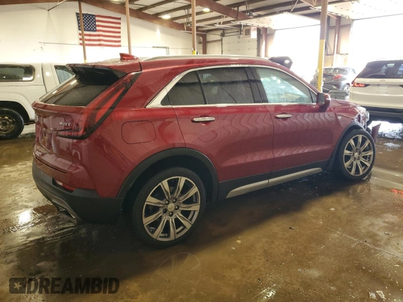 2019 Cadillac XT4 AWD Premium Luxury with VIN 1GYFZDR4XKF103773, listed as a Copart auction lot 47751935 with 98,705 mi miles and Salvage title. Bid and sale history available at DreamBid. Image 3.