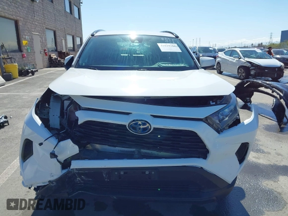 2021 Toyota RAV4 Hybrid LE with VIN 4T3M6RFV7MU027172, listed as a IAAI auction lot 41829723 with 262,619 mi miles. Bid and sale history available at carsss.com. Image 13.