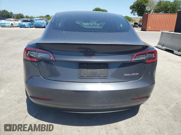 2021 Tesla Model 3 Performance with VIN 5YJ3E1EC3MF078531, listed as a Copart auction lot 55270715 with 42,363 mi miles and Non Repairable. Bid and sale history available at DreamBid. Image 6.