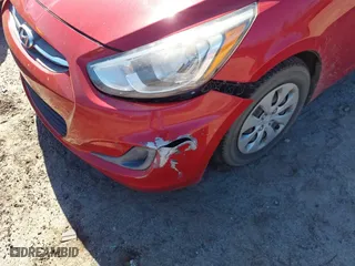 2016 Hyundai Accent SE with VIN KMHCT4AE0GU030054, listed as a IAAI auction lot 41700616 with 1 mi miles. Bid and sale history available at carsss.com. Image 6.