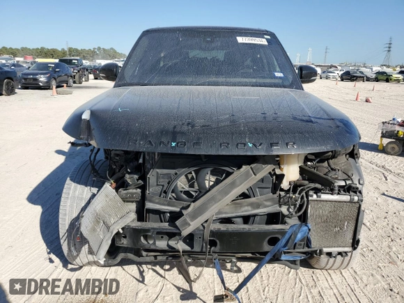 2022 Land Rover Range Rover Westminster with VIN SALGS2RU9NA459581, listed as a Copart auction lot 77399534 with 56,644 mi miles and Salvage title. Bid and sale history available at DreamBid. Image 5.