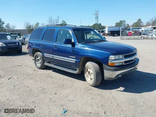 2002 Chevrolet Tahoe LT with VIN 1GNEK13Z62J160310, listed as a IAAI auction lot 41710379 with 154,873 mi miles. Bid and sale history available at carsss.com. Image 1.