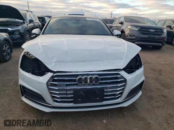 2019 Audi A5 Premium Plus with VIN WAUTNAF5XKA038370, listed as a Copart auction lot 79725944 with 76,009 mi miles and Salvage Title. Bid and sale history available at DreamBid. Image 5.
