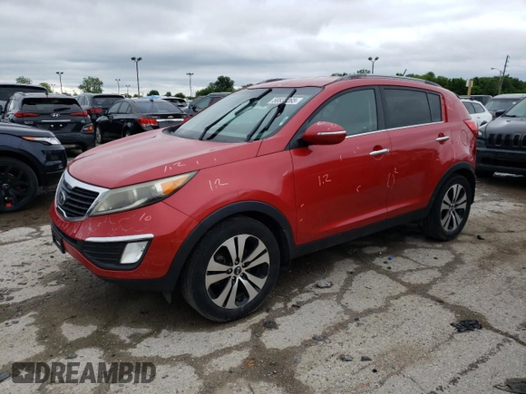 2013 Kia Sportage EX z VIN KNDPC3A26D7441345, wystawiony jako Copart lot #58832265 z przebiegiem 129 264 mil mil oraz Szkoda całkowita • Salvage title. Historia ofert i sprzedaży dostępna na DreamBid. Obrazek 1.