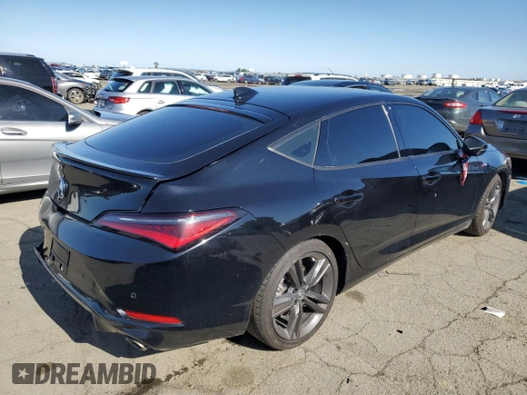 2023 Acura Integra Technology with VIN 19UDE4G73PA021718, listed as a Copart auction lot 44270265 with 22,517 mi miles and Salvage Title. Bid and sale history available at carsss.com. Image 3.
