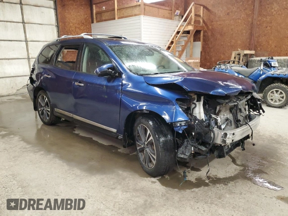 2020 Nissan Pathfinder Platinum with VIN 5N1DR2DM0LC576363, listed as a Copart auction lot 56352345 with 175,995 mi miles and Salvage title. Bid and sale history available at DreamBid. Image 4.