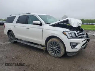2019 Ford Expedition Max Limited with VIN 1FMJK2AT4KEA03732, listed as a Copart auction lot 55733215 with 76,962 mi miles and Salvage title. Bid and sale history available at DreamBid. Image 4.