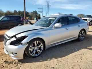 2013 Infiniti M37 with VIN JN1BY1AP0DM511647, listed as a Copart auction lot 46438635 with 111,988 mi miles and Salvage Title. Bid and sale history available at carsss.com. Image 1.