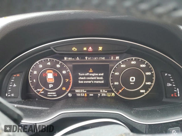 2017 Audi Q7 Premium Plus with VIN WA1LAAF75HD017136, listed as a Copart auction lot 47532085 with 98,335 mi miles and Clean Title. Bid and sale history available at carsss.com. Image 9.