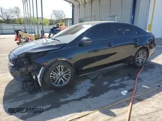 2022 Kia Forte GT-Line with VIN 3KPF54ADXNE449043, listed as a Copart auction lot 52156455 with 21,890 mi miles and Salvage Title. Bid and sale history available at carsss.com. Image 1.