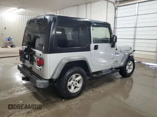 2003 Jeep Wrangler X with VIN 1J4FA39S43P350248, listed as a Copart auction lot 52089395 with 162,524 mi miles and Salvage Title. Bid and sale history available at carsss.com. Image 3.
