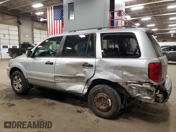 2005 Honda Pilot EX with VIN 5FNYF18415B066757, listed as a Copart auction lot 48412185 with 178,550 mi miles and Salvage Title. Bid and sale history available at DreamBid. Image 2.