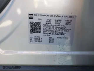 2022 Chevrolet Equinox LT with VIN 3GNAXKEV3NL234327, listed as a Copart auction lot 49132635 with 35,713 mi miles and Salvage Title. Bid and sale history available at carsss.com. Image 15.