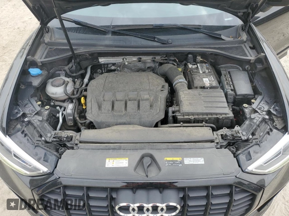 2022 Audi Q3 S line Premium Plus with VIN WA1EECF33N1054639, listed as a Copart auction lot 49807115 with 50,329 mi miles and Salvage Title. Bid and sale history available at carsss.com. Image 12.