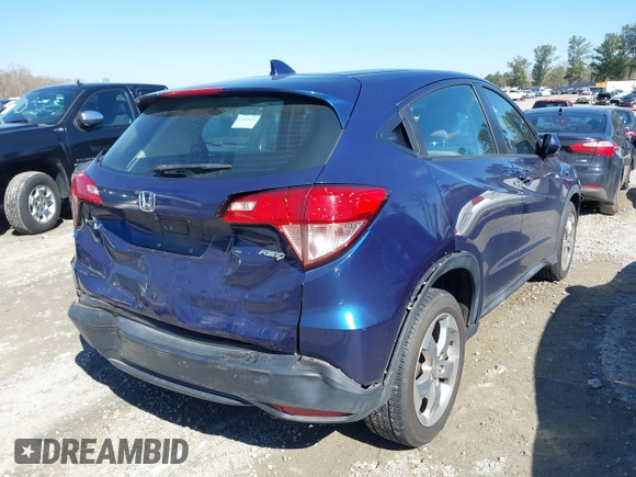 2017 Honda HR-V LX with VIN 3CZRU6H33HM703530, listed as a IAAI auction lot 41858760 with 165,239 mi miles. Bid and sale history available at carsss.com. Image 4.