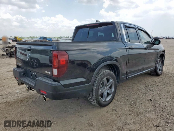 2022 Honda Ridgeline RTL с VIN 5FPYK3F59NB006798, выставлен на аукционе Copart как лот 59574755 с пробегом 49 175 миль миль и Списание • Salvage title. История ставок и продаж доступна на DreamBid. Изображение 3.