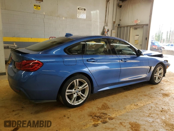 2018 BMW 4 Series 430i xDrive with VIN WBA4J3C56JBG91824, listed as a Copart auction lot 88865135 with 103,927 mi miles and Salvage Title. Bid and sale history available at DreamBid. Image 3.