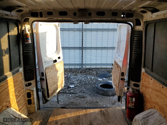 2014 Ram ProMaster Cargo Van with VIN 3C6TRVAG8EE124938, listed as a Copart auction lot 47112525 with 110,608 mi miles and Salvage Title. Bid and sale history available at carsss.com. Image 10.