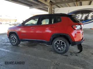 2025 Jeep Compass Trailhawk with VIN 3C4NJDDNXST553759, listed as a Copart auction lot 64247685 with 9,314 mi miles and Salvage title. Bid and sale history available at DreamBid. Image 2.