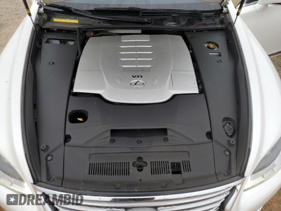 2013 Lexus LS 460 L with VIN JTHGL5EF1D5047402, listed as a Copart auction lot 70595804 with 95,553 mi miles and Salvage title. Bid and sale history available at DreamBid. Image 11.