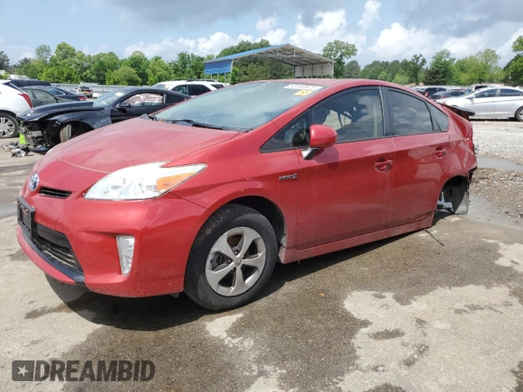 2013 Toyota Prius One with VIN JTDKN3DUXD1640001, listed as a Copart auction lot 53190825 with 0 mi miles and Clean Title. Bid and sale history available at carsss.com. Image 1.
