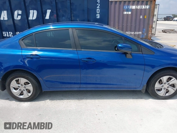 2015 Honda Civic LX with VIN 19XFB2F55FE038021, listed as a IAAI auction lot 42046984 with 109,155 mi miles. Bid and sale history available at carsss.com. Image 13.