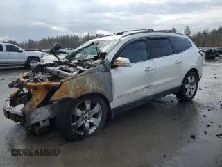 2014 Chevrolet Traverse LTZ z VIN 1GNKVJKD9EJ231164, wystawiony jako Copart lot #52876665 z przebiegiem Nie podano mil oraz Szkoda całkowita • Salvage title. Historia ofert i sprzedaży dostępna na DreamBid. Obrazek 1.