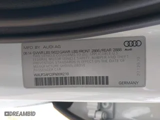 2015 Audi S6 Prestige with VIN WAUF2AFC0FN006210, listed as a IAAI auction lot 41951372 with 110,147 mi miles. Bid and sale history available at carsss.com. Image 9.
