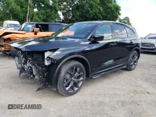 2023 Acura MDX w/A-Spec Package with VIN 5J8YE1H04PL037254, listed as a Copart auction lot 63385015 with 607 mi miles and Salvage title. Bid and sale history available at DreamBid. Image 1.