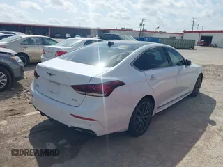 2018 Genesis G80 Sport with VIN KMHGN4JB5JU223891, listed as a IAAI auction lot 42559899 with 156,603 mi miles and . Bid and sale history available at DreamBid. Image 13.