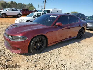 2022 Dodge Charger Scat Pack with VIN 2C3CDXGJ5NH268073, listed as a Copart auction lot 50560815 with 74,742 mi miles and Salvage Title. Bid and sale history available at carsss.com. Image 1.