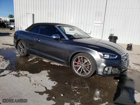 2018 Audi S5 Cabriolet Prestige with VIN WAU24GF53JN012931, listed as a Copart auction lot 79066874 with NaN miles and Salvage Title. Bid and sale history available at carsss.com. Image 4.