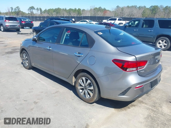 2022 Kia Rio S with VIN 3KPA24AD5NE481448, listed as a IAAI auction lot 41748379 with 65,123 mi miles. Bid and sale history available at carsss.com. Image 3.
